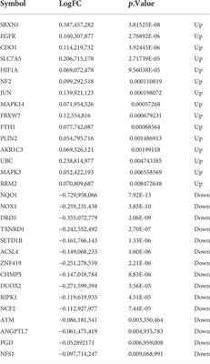 Ferroptosis-related gene expression in the pathogenesis of preeclampsia